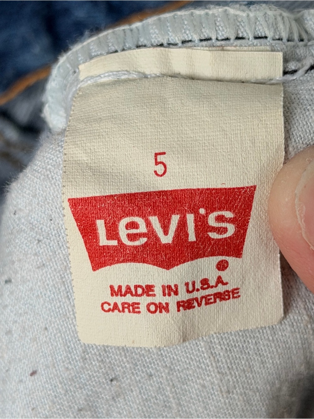 Vintage Levi's 501 High Rise Straight Leg Jeans - Made in USA - Size 5 - Picture 3 of 5